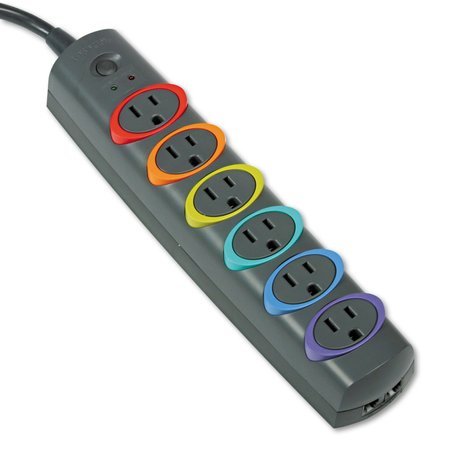 KENSINGTON Strip Surge Protector, 6 Outlets K62147US